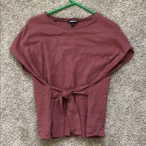 Express tie front shirt